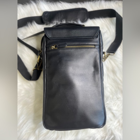 Tilvini Black Genuine Leather Insulated Wine Bag & Tumbler Set NWT - Picture 6 of 11